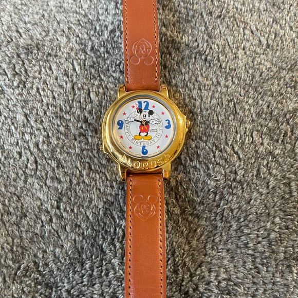 Vintage 90s Disney Mickey Mouse Lorus Musical Watch Happy Birthday - Picture 3 of 12